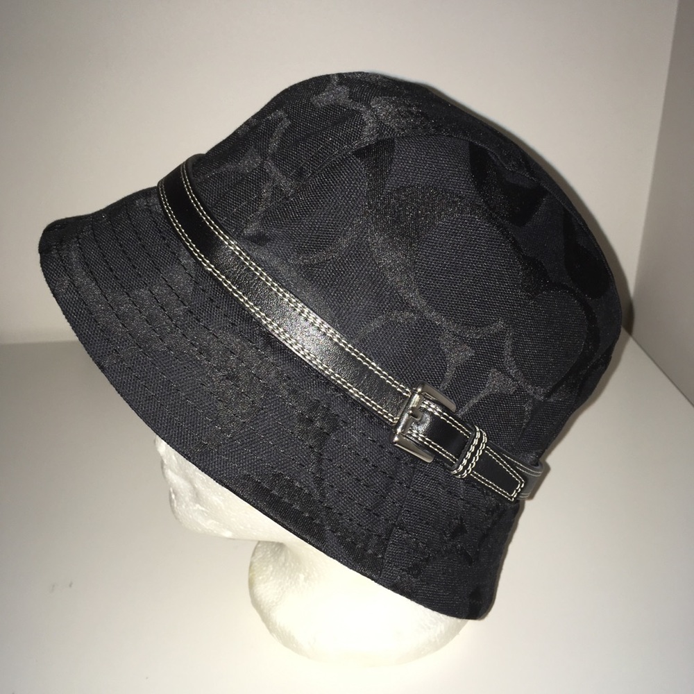 Coach Signature Fedora Hat Women Size M/L New NWT